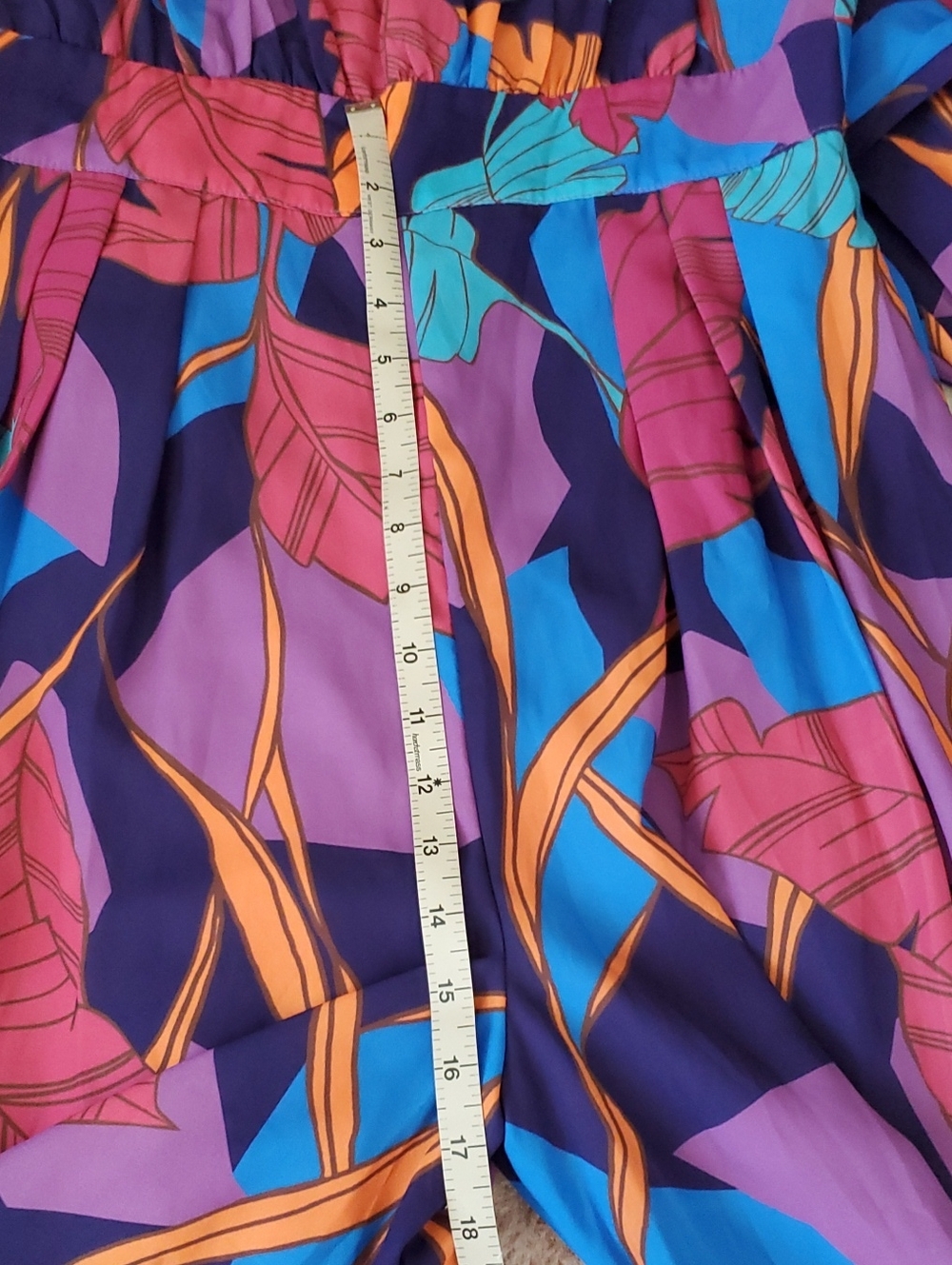 ๐ฟ Flying Tomato Vibrant Leaf Dare To Take The Woven Jumpsuit Tropical Resort - Picture 7 of 10